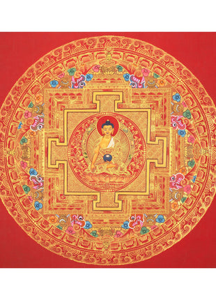 Shakyamuni Buddha Mandala |  Tibetan Thangka Painting
