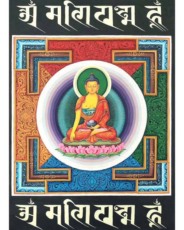 Shakyamuni Buddha Mandala  | Newari Art Style