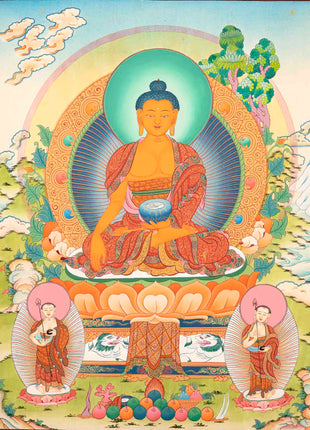 Shakyamuni Buddha Painting | Buddhist Religious Art | Buddhist Gift Idea