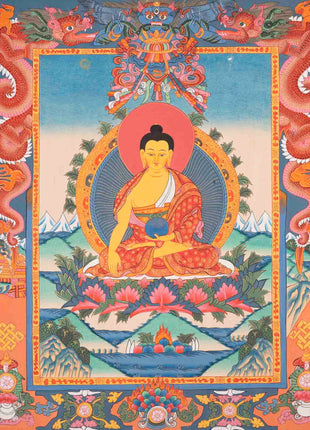 Shakyamuni Buddha Thangka | Traditional Painting | Wall Decors