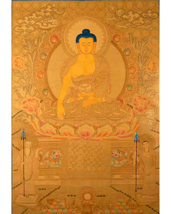 Tibetan Shakaymauni Thangka | Tibetan Buddha Artwork