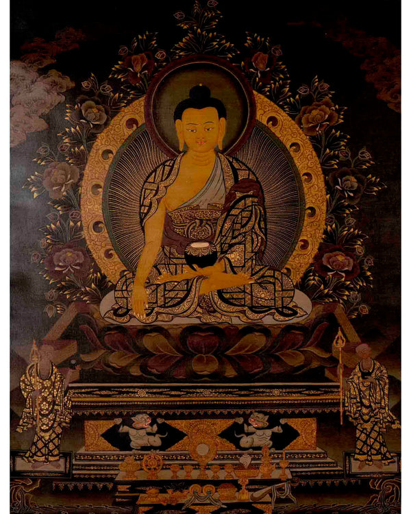 Shakyamuni Buddha Thangka | Religious Buddhist Art | Wall Decors