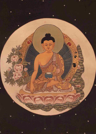 Shakyamuni Buddha Thangka | Religious Artwork | Wall Decors