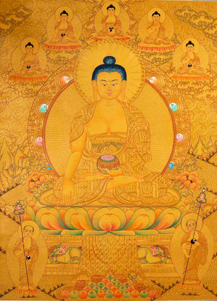 Buddha Shakyamuni Thangka | Yoga Meditation Art