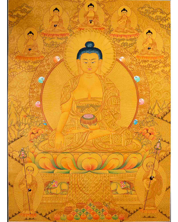 Buddha Shakyamuni Thangka | Yoga Meditation Art