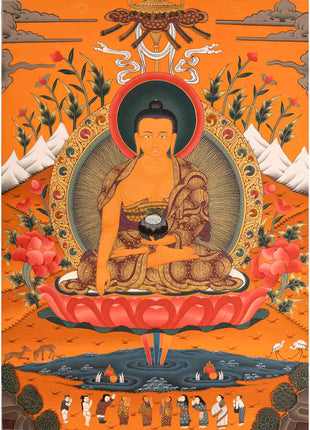 Buddha Shakyamuni Thangka | Home Decoration Art