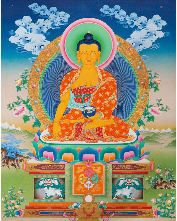 Shakyamuni Buddha Thangka | Original Painting Wall Decor