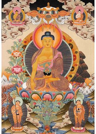 Shakyamuni Buddha Thangka | Tibetan Buddhist Painting