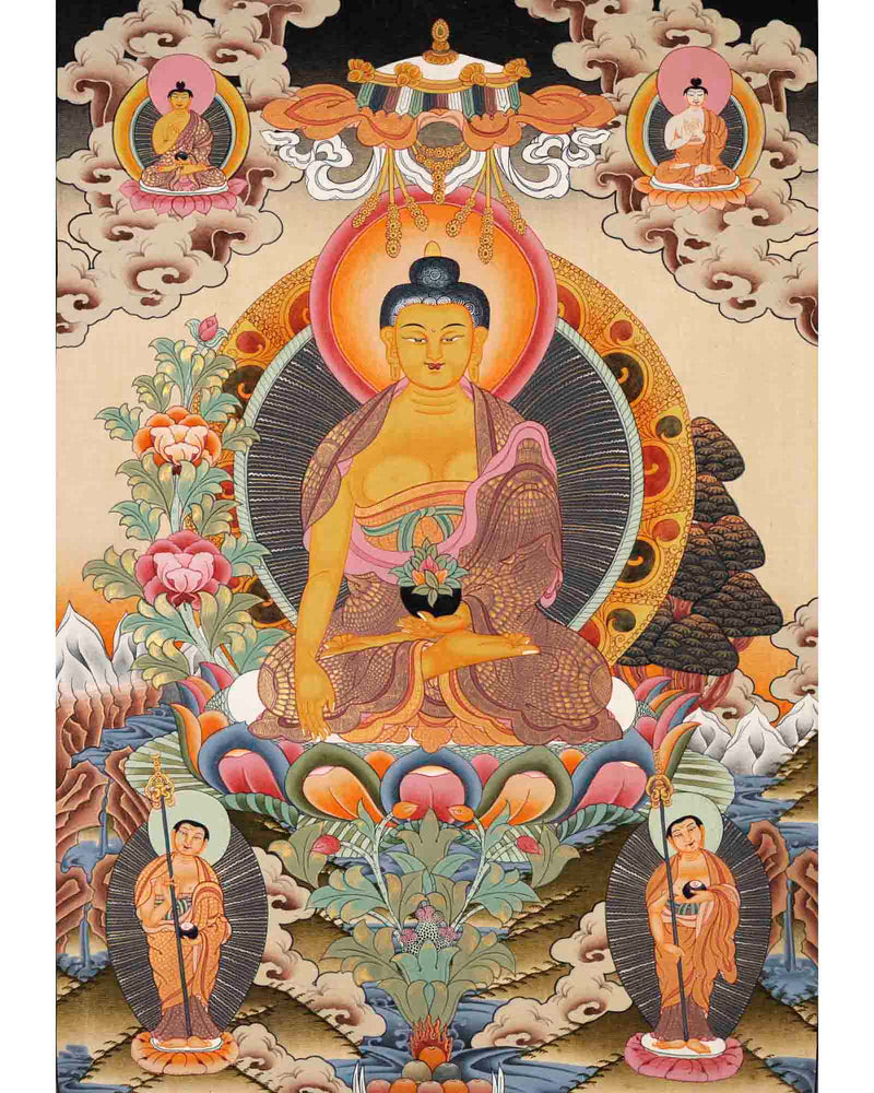 Shakyamuni Buddha Thangka | Tibetan Buddhist Painting