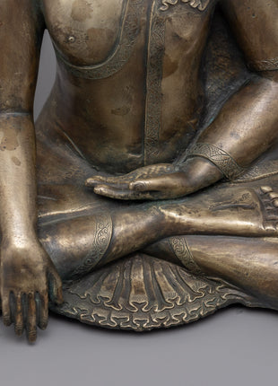 The Buddha Shakyamuni Statue | Hand Carved Buddhist Deity
