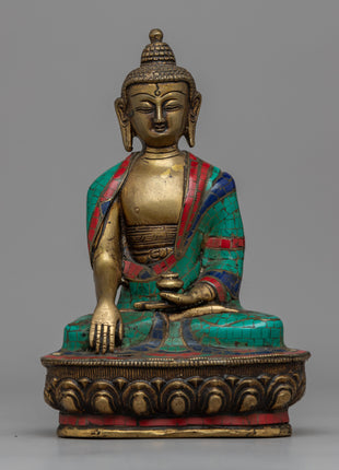 Brass Shakyamuni Buddha Statue