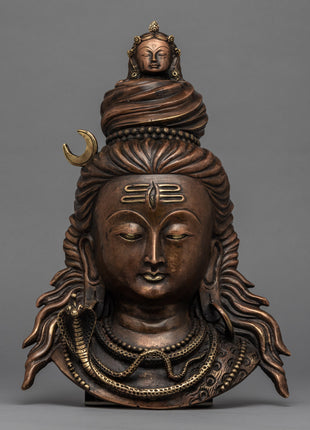 Mask Of Shiva Deity 