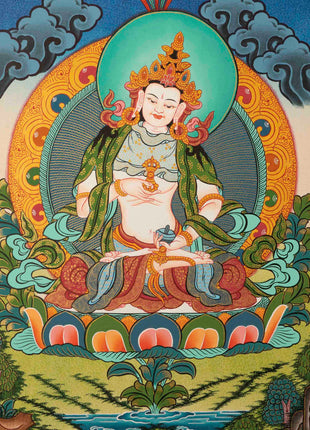Small Size Vajrasattva Thangka | Buddhist Shrine Room Decor