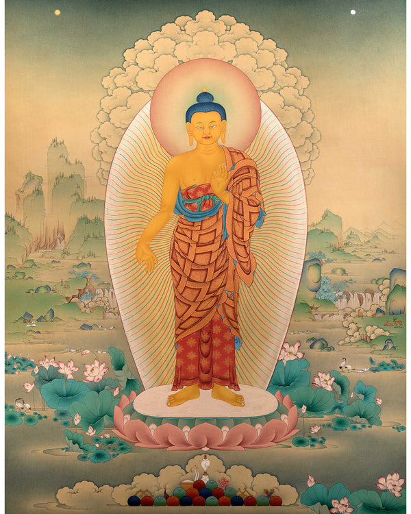 Standing Buddha Thangka