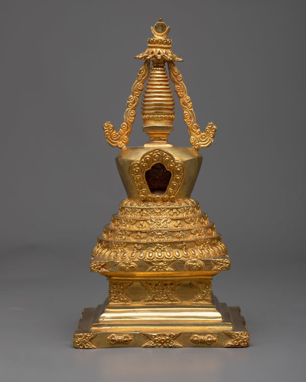 Handcrafted Buddhist Tibetan Stupa