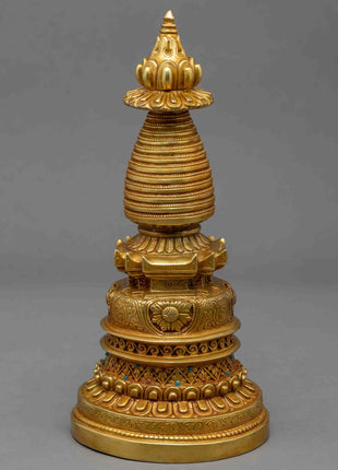 24K Gold Plated Stupa