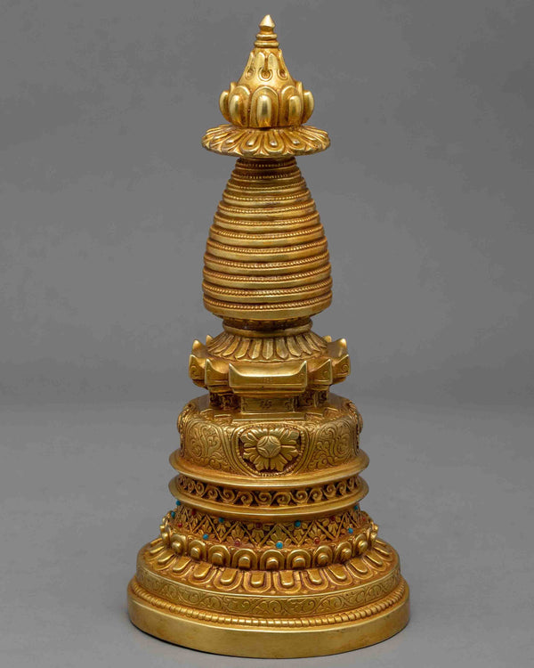 24K Gold Plated Stupa