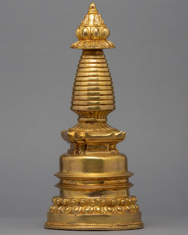 24K Gold Plated Stupa
