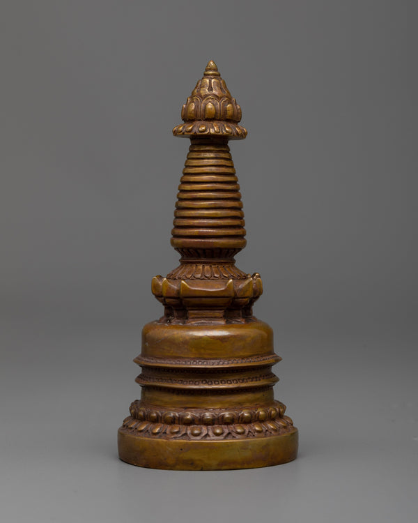 Oxidized Copper Stupa