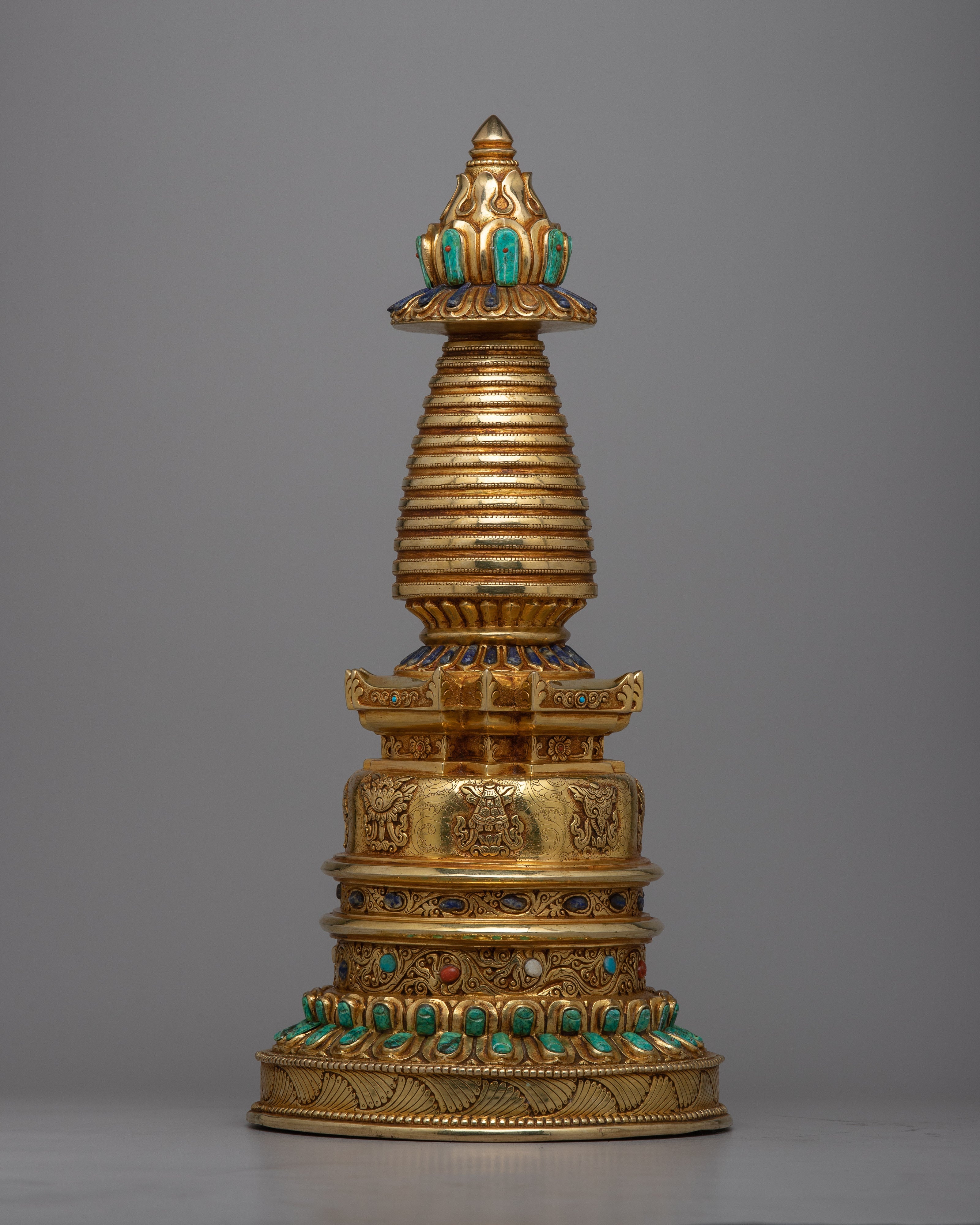 Gold Plated Kadampa Stupa