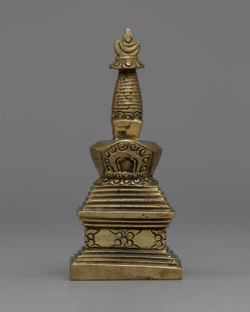 Buddhist Brass Stupa