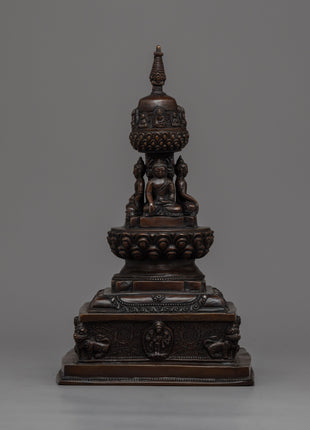 28"cm Tibetan Buddhist Stupa