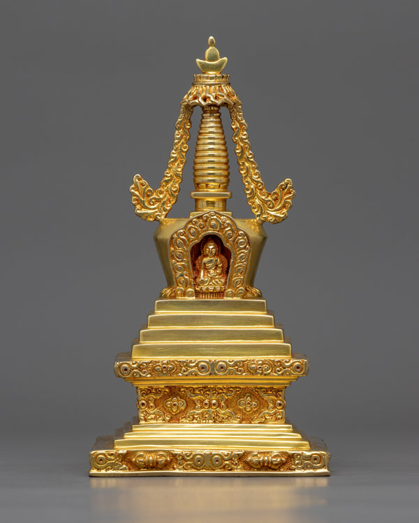 Traditional Golden Buddhist Stupa 