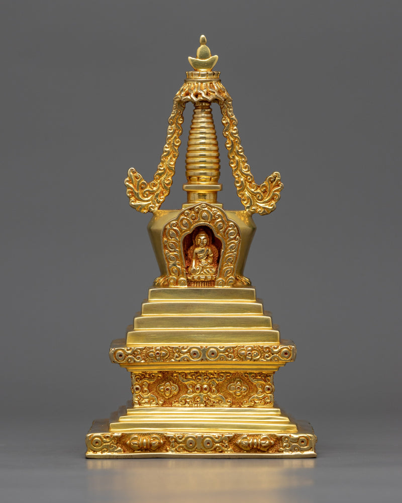 Traditional Golden Buddhist Stupa 