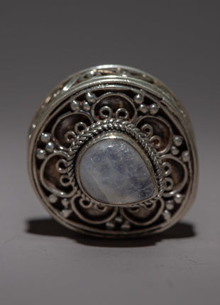 Moon Stone Ring | Artisan Crafted Gemstone Jewelry"
