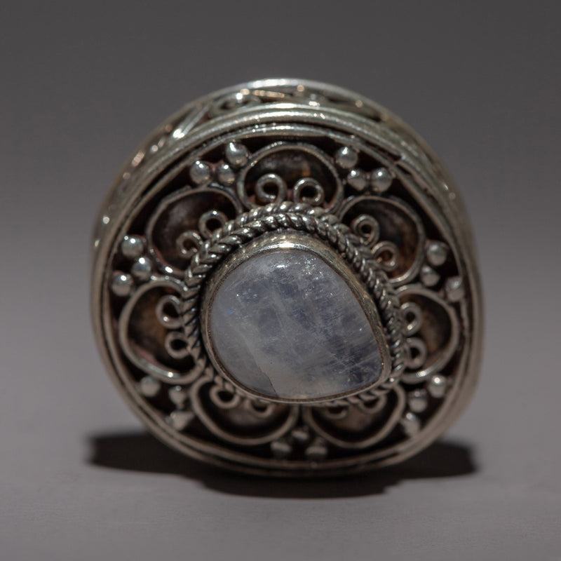 Moon Stone Ring | Artisan Crafted Gemstone Jewelry"