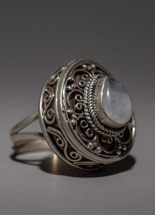 Moon Stone Ring | Artisan Crafted Gemstone Jewelry"
