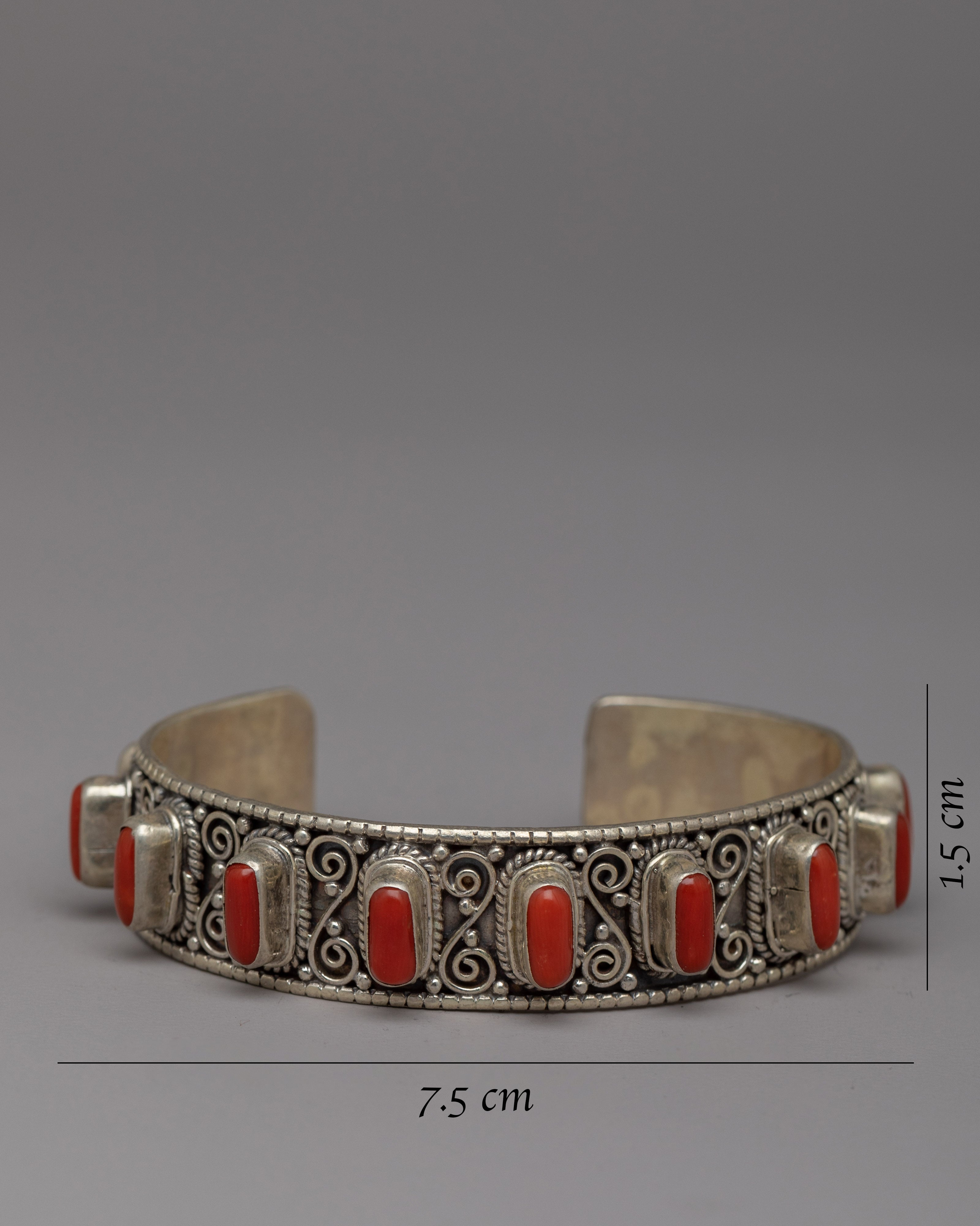 Pure Red Coral Stone Hand Bracelet | Tibetan Buddhist Charm Bracelet | Exquisite Gemstone Jewelry for Elegant Look