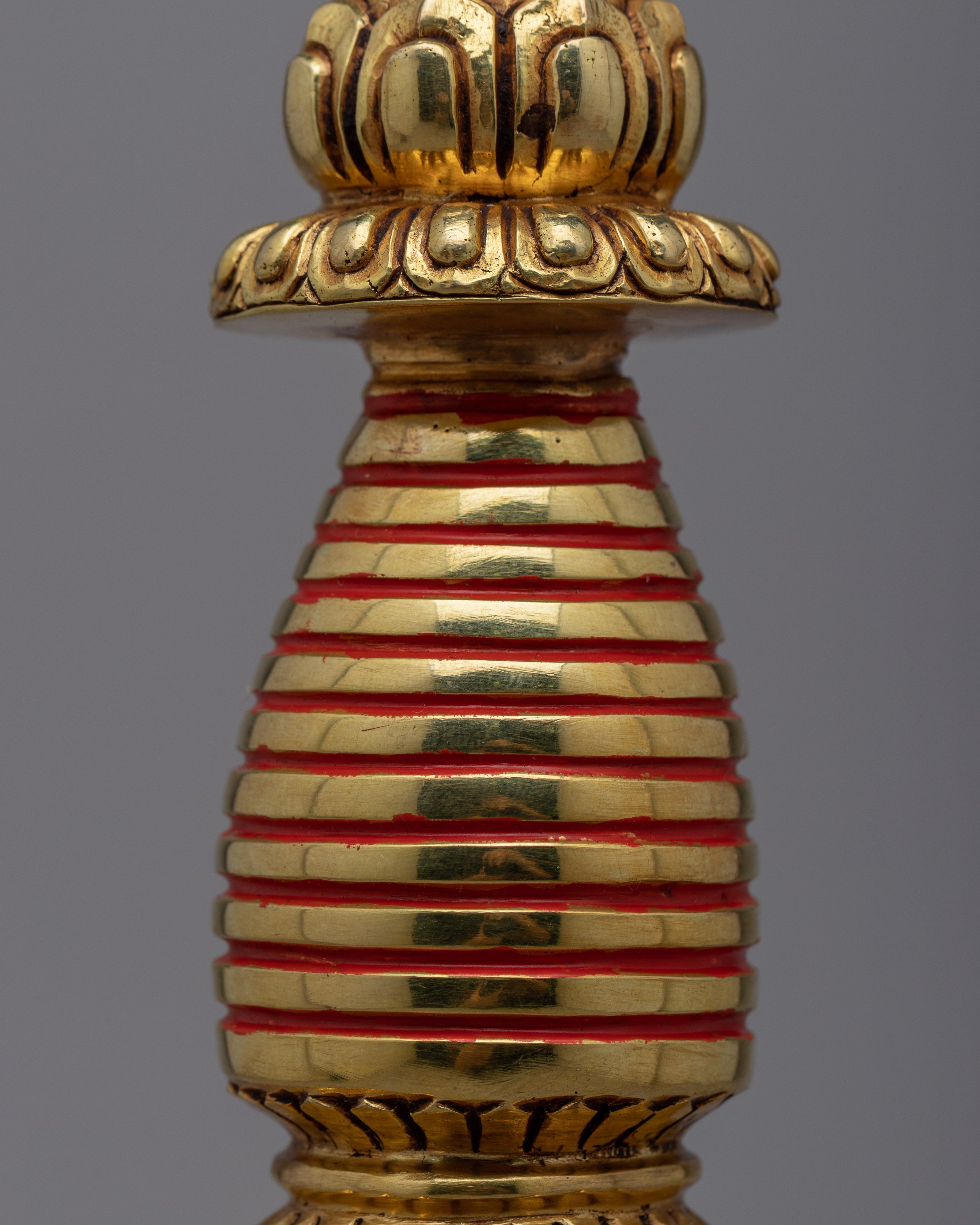 Tibetan Golden Stupa | Sacred Art from the Himalayan Buddhist