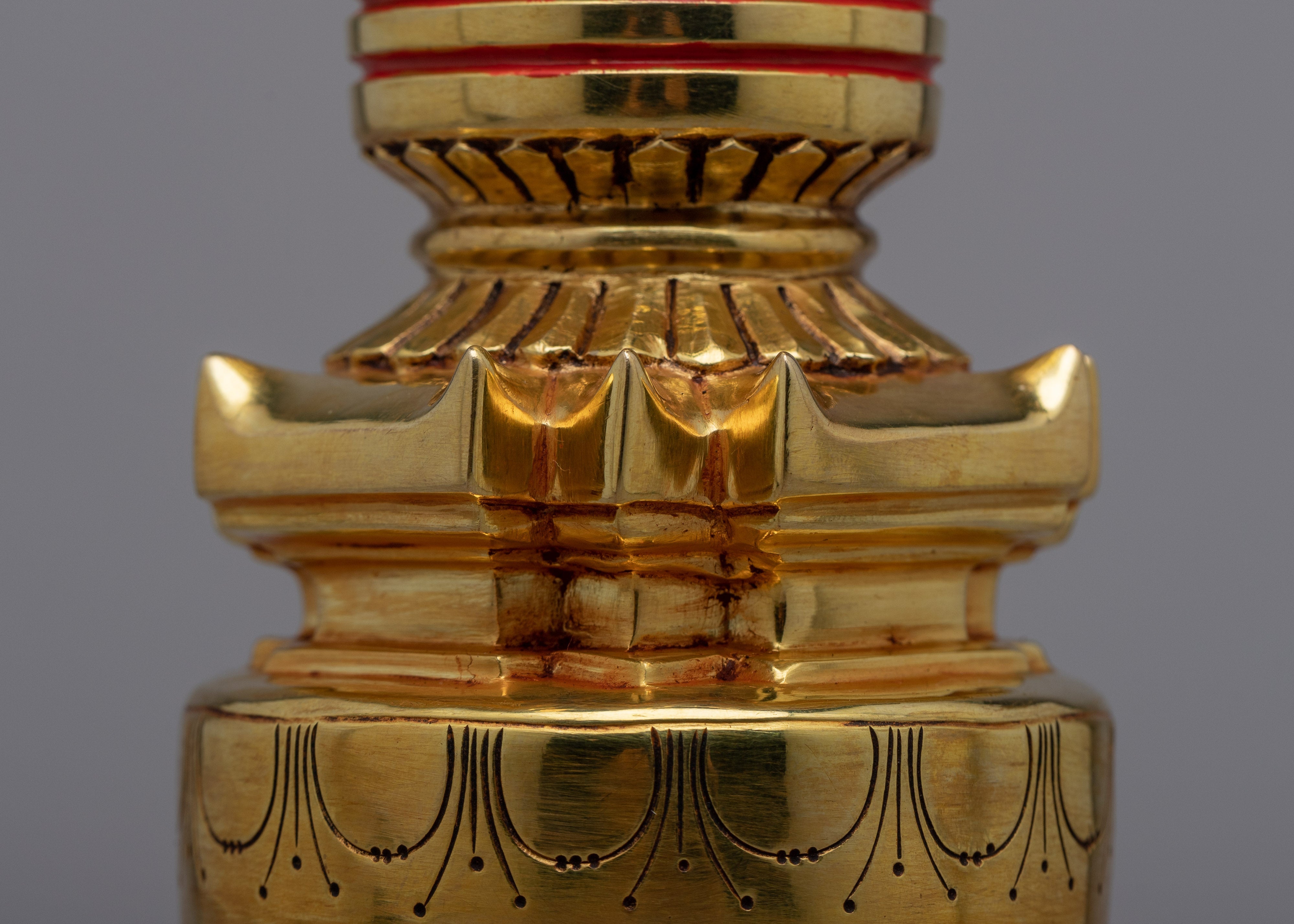 Tibetan Golden Stupa | Sacred Art from the Himalayan Buddhist