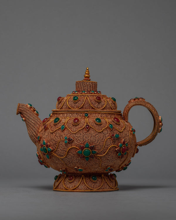 Tibetan Buddhist Tea Pot