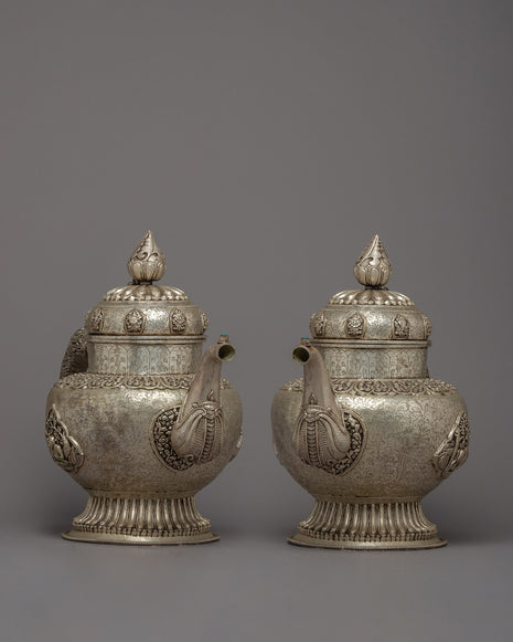 Copper Tea Pot Set