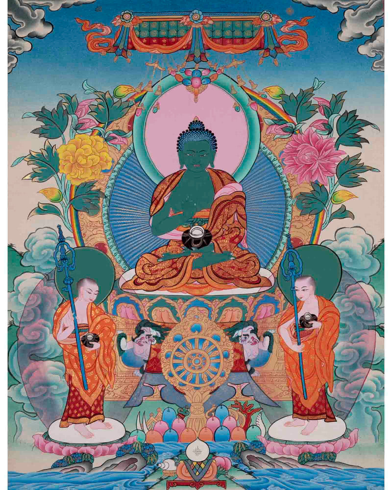 Thangka Of Amoghasiddhi | Traditional Painting | Wall Decors