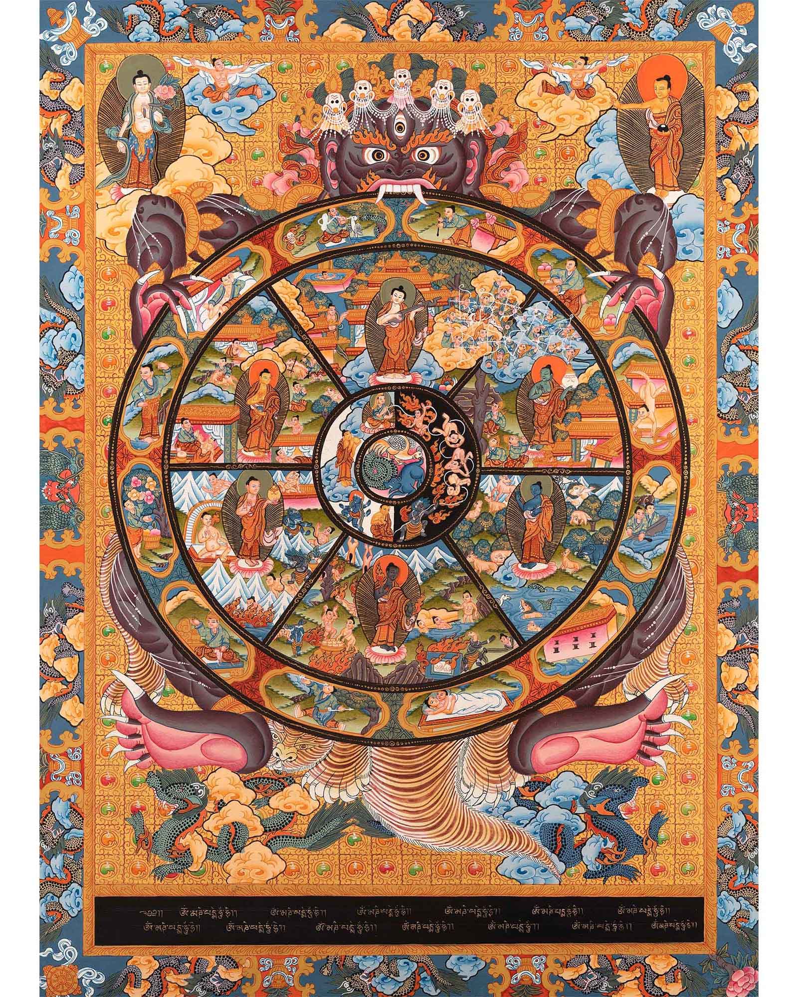 Thangka Wheel of Life | Wall hanging Decoration