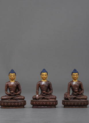 Three Buddha Statue Set