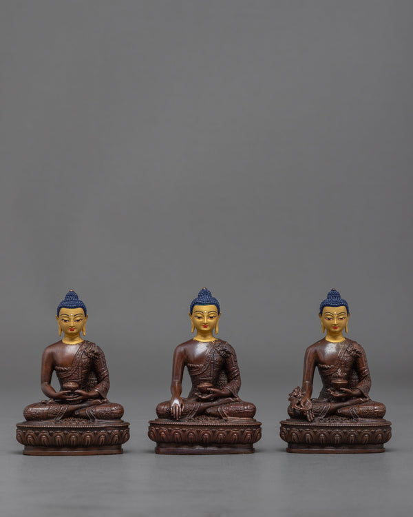 Three Buddha Statue Set