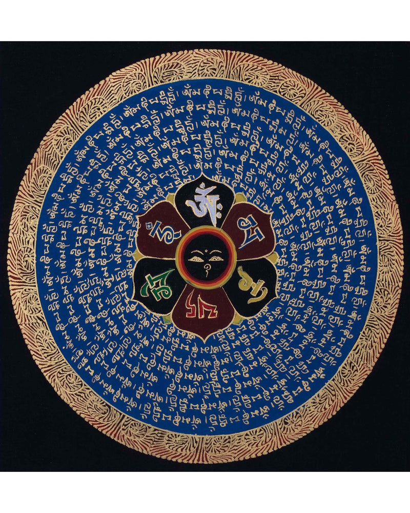 Tibetan Mantra Mandala  | Tibetan Art