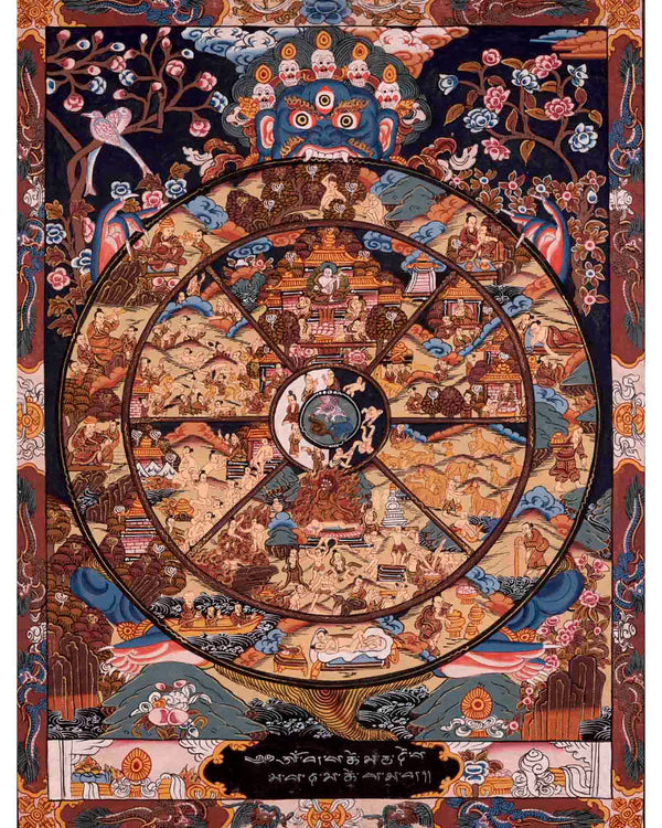 Tibetan Wheel Of Life Thangka | Buddhist Gifts