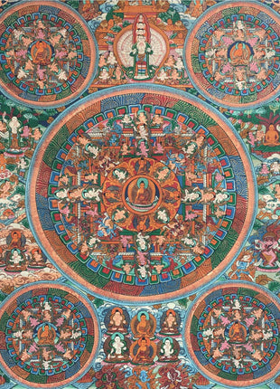Traditional Buddhist Mandala | Bright Colored Mandala