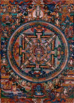 Traditional Heruka Mandala | Religious Buddhist Thangka | Wall Decors