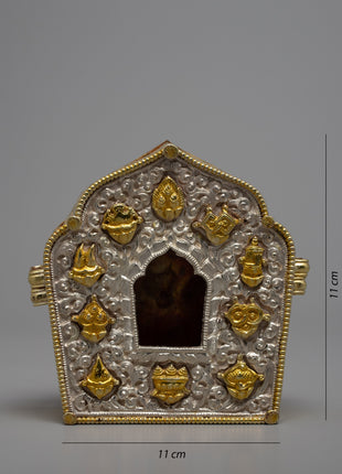Ancient Ghau Box | Buddhist Religious Items | Ritual Decor Object