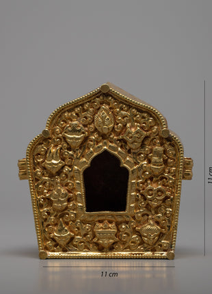 Religious Ghau Box | Buddhist Treasure Box | Religious Artifacts | Ritual Decor Items