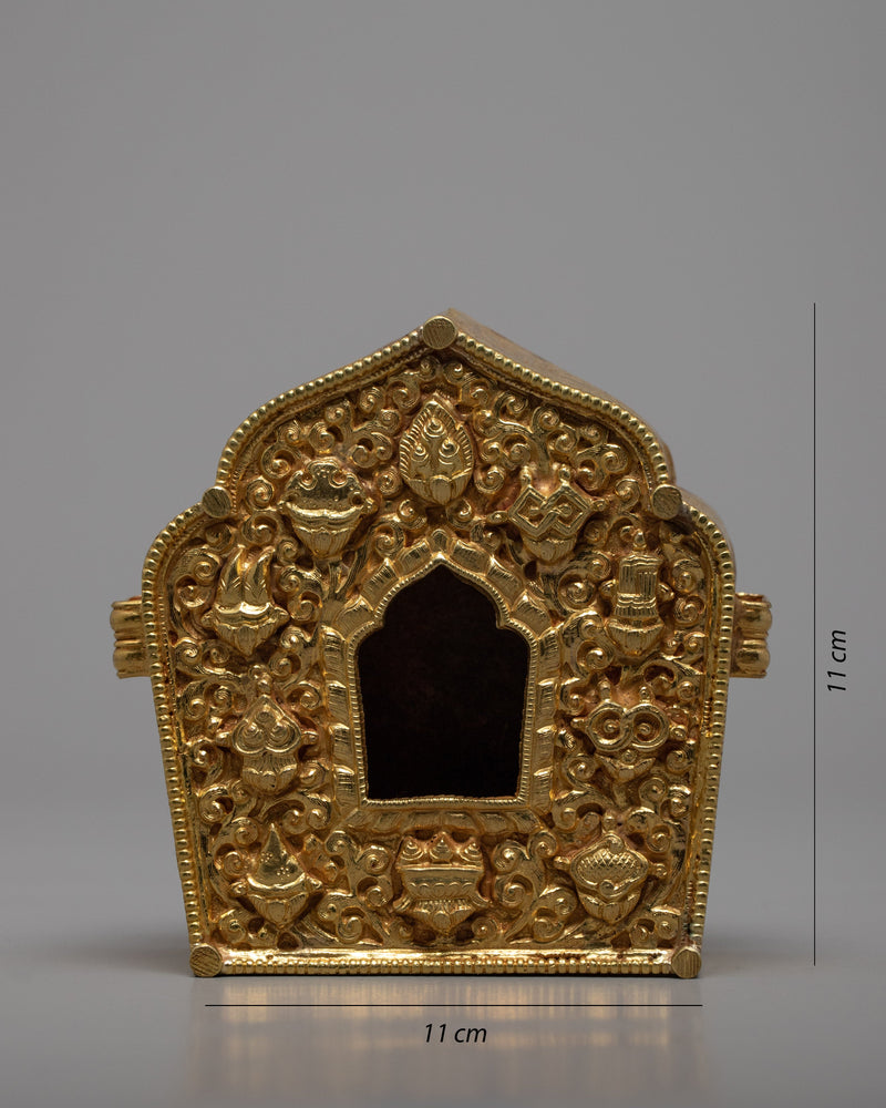 Religious Ghau Box | Buddhist Treasure Box | Religious Artifacts | Ritual Decor Items