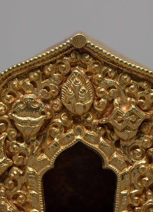 Religious Ghau Box | Buddhist Treasure Box | Religious Artifacts | Ritual Decor Items