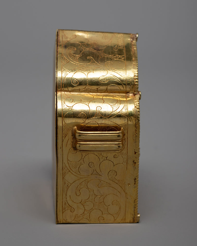 Religious Ghau Box | Buddhist Treasure Box | Religious Artifacts | Ritual Decor Items