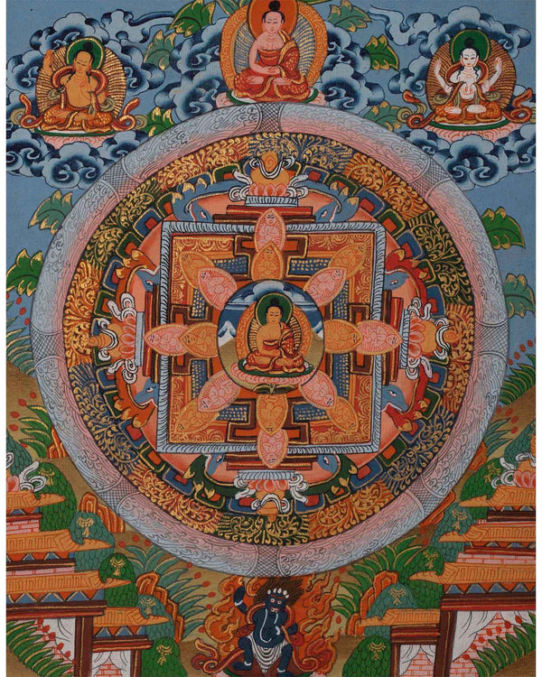 Unique Buddha Mandala with Bodhisattvas | Wall decoration